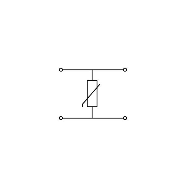 Component terminal block double-deck with end plate gray image 3