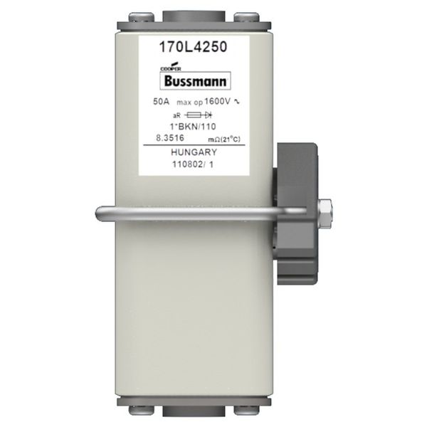 Fuse-link, high speed, 250 A, AC 660 V, size 00, 30 x 51 x 98 mm, aR, DIN, IEC, single indicator image 1