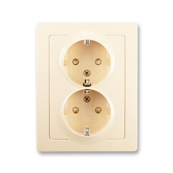 ND5512G-A2241 B1 Exchangeable part of 2gang socket outlet cover image 1