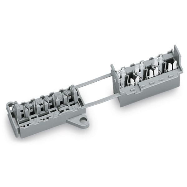 Socket clamping collar 6-pole gray image 1