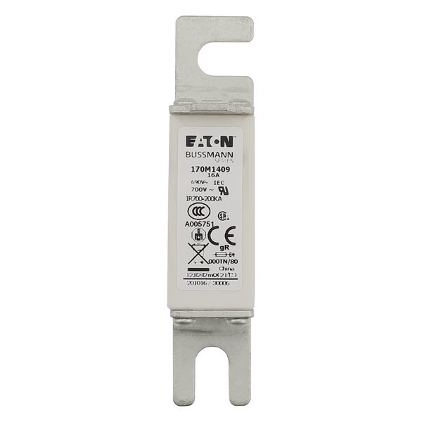 Fuse-link, high speed, 20 A, AC 690 V, DIN 000, 21 x 40 x 100 mm, gR, DIN, IEC, type T indicator image 8