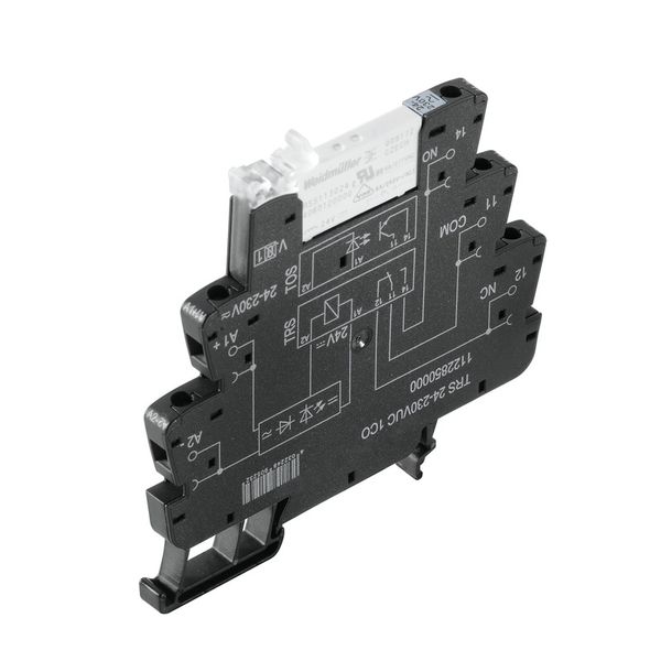 Relay module, cULus C1D2, 24…230 V UC ±10 %, Green LED, Rectifier, 1 C image 1