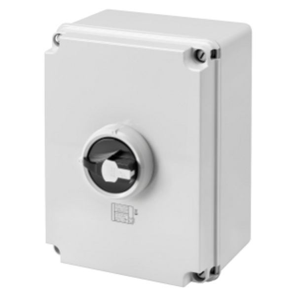 ISOLATOR - HP - COMMAND - ISOLATING MATERIAL BOX - 100A 4P - LOCKABLE BLACK KNOB - IP66/67/69 image 1