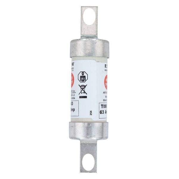 Fuse-link, LV, 63 A, AC 660 V, DC 460 V, BS88/A3, 22 x 86 mm, gL/gG, BS image 20