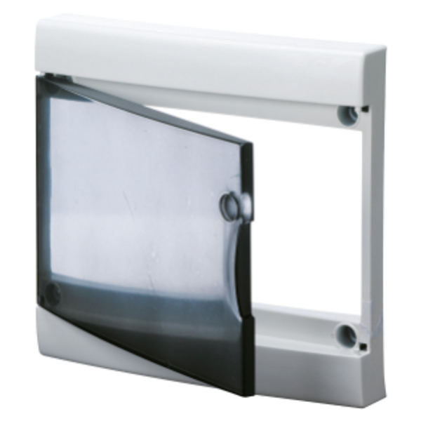 TRANSPARENT SMOKED DOOR WITH FRAME FOR FINISHING FRENCH STANDARD MODULAR ENCLOSURES WITHOUT DOOR - IP40 - 52 MODULES image 1