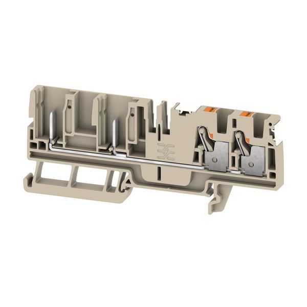 Feed-through terminal block, PUSH IN, 4 mm², 800 V, 32 A, Number of co image 1