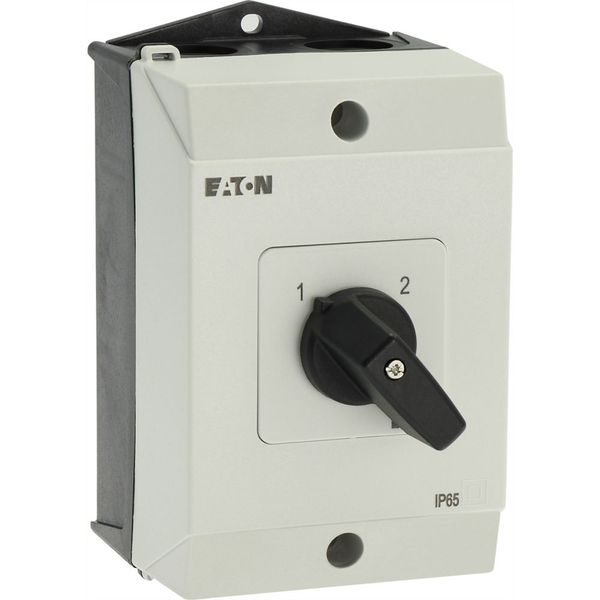 Multi-speed switches, T0, 20 A, surface mounting, 4 contact unit(s), Contacts: 8, 90 °, maintained, Without 0 (Off) position, 1-2, Design number 11 image 16