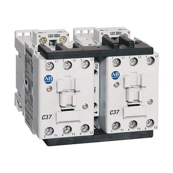 Allen-Bradley 104-C30L22 104-C Reversing Contactors, 30A, Line Side, 200-220V 50Hz / 208-240V 60Hz, 1 N.O. 1 N.C. image 1