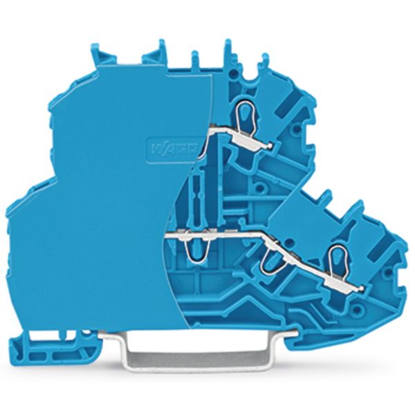 Double-deck terminal block Through/through terminal block with end pla image 2