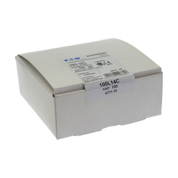 Fuse-link, low voltage, 100 A, AC 600 V, DC 250 V,  HRCII-C, 22 x 111 mm, CSA image 8