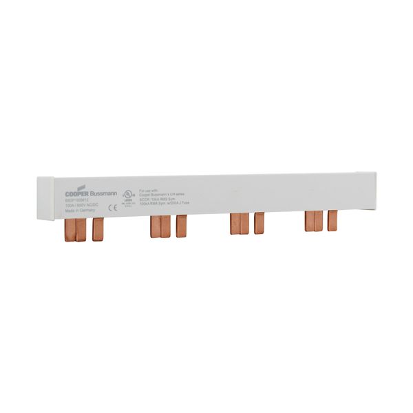 BUSBAR, low voltage, 100 A, AC 600 V, DC 600 V, 22 x 37 x 214 mm, 12P, UL image 6