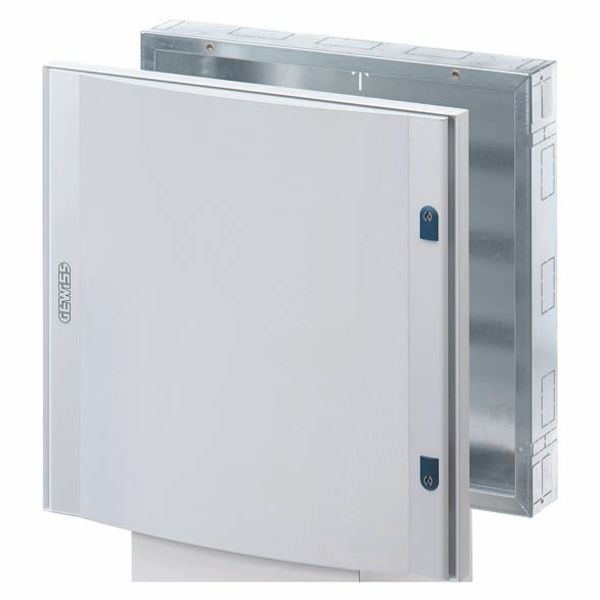 CVX DISTRIBUTION BOARD 160I  - FLUSH-MOUNTING - 600x800x105 - 120(24x5) MODULES - IP40 - BLANK DOOR IN SHEET METAL- WITH 2 LOCKS -GREY RAL7035 image 2