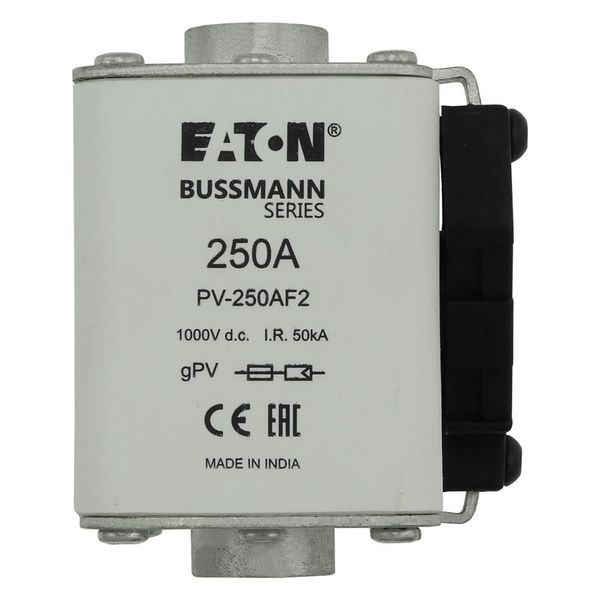 Fuse-link, high speed, 250 A, DC 1000 V, size 2, 61 x 77 x 91 mm, gPV, IEC, UL, single indicator image 10