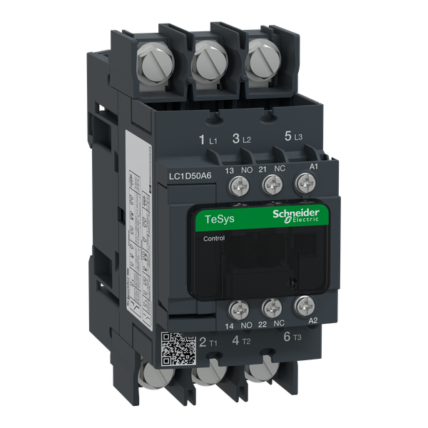 TeSys Deca contactor - 3P(3 NO) - AC-3/AC-3e - = 440 V 50 A - 220 V AC 50/60 Hz coil image 5