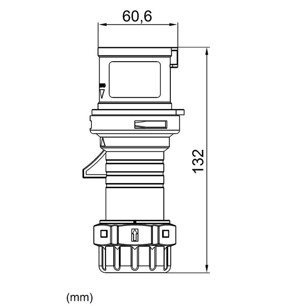 CEE-Plug, with phase inverter, 5-pole, 16A, 400V, IP44 image 4