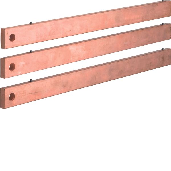 Copper rail, univers, 30x10mm, 3pcs. image 1
