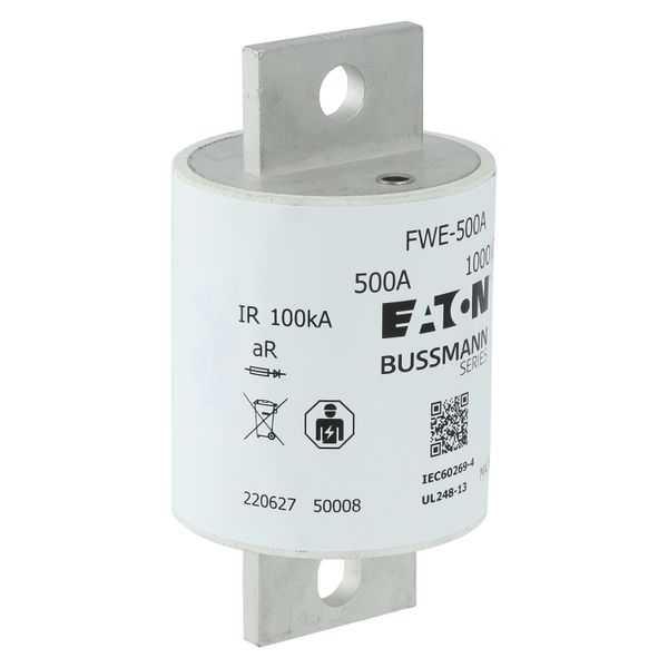 FWE-350A 1000Vdc IEC/UL 350A aR 50mm Round fuse image 8