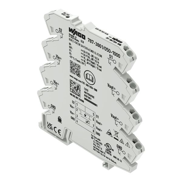 787-3861/050-1000 Electronic circuit breaker; 1-channel; 24 VDC input voltage image 1