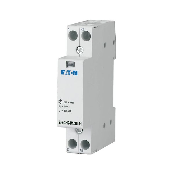 Installation contactor, 24VAC/50Hz, 1N/O+1N/C, 25A image 6