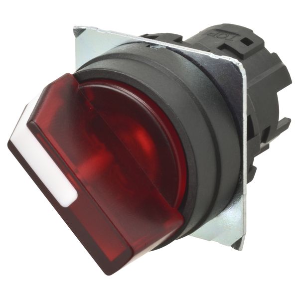 Selector A22NZ 22 dia., 3 position, Lighted, bezel plastic, auto reset A2270487D image 2