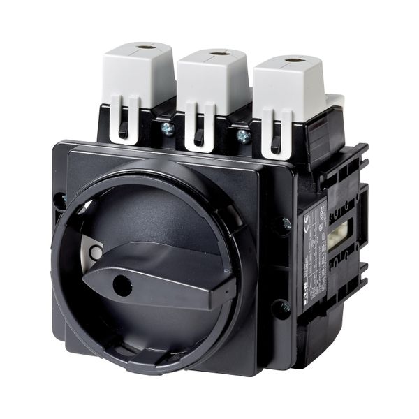 Main switch, P5, 125 A, flush mounting, 3 pole, 1 N/O, STOP function, With black rotary handle and locking ring, Lockable in the 0 (Off) position image 5