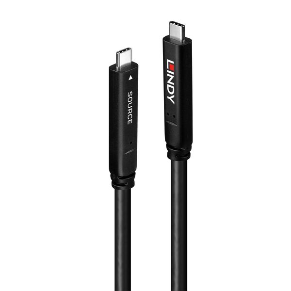 15m USB 3.2 Gen 2 & DP 1.4 Type C Hybrid Cable 15m Extension of USB 10Gbps, 4K144Hz Video and 60W Power Delivery image 2