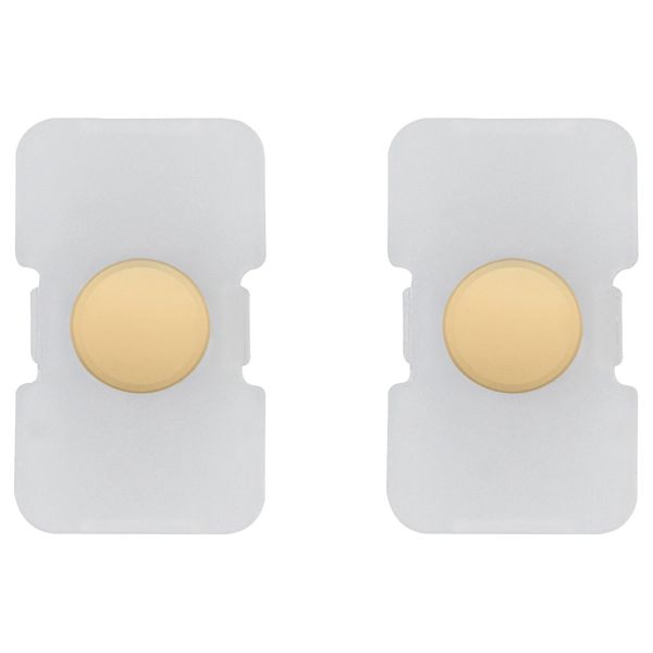 2 buttons Tondo lightable gold image 1