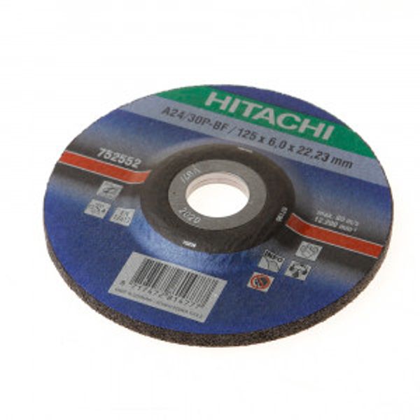 Grinding wheel 125*6.0*22.23 INOX HITACHI 752552 782322 image 1