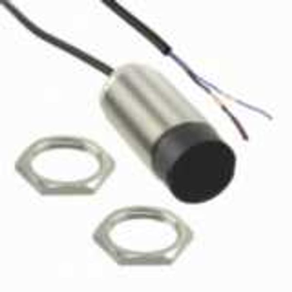Proximity sensor, inductive, nickel-brass, short body, M30, unshielded image 1