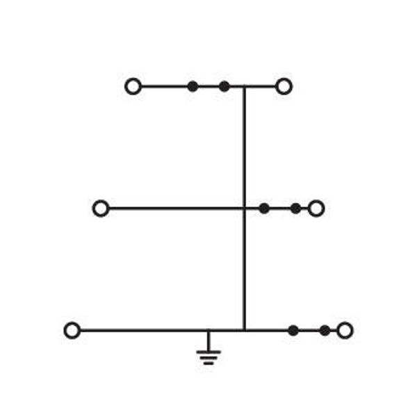 Triple-deck terminal block 6-conductor ground terminal block 2.5 mm² g image 4