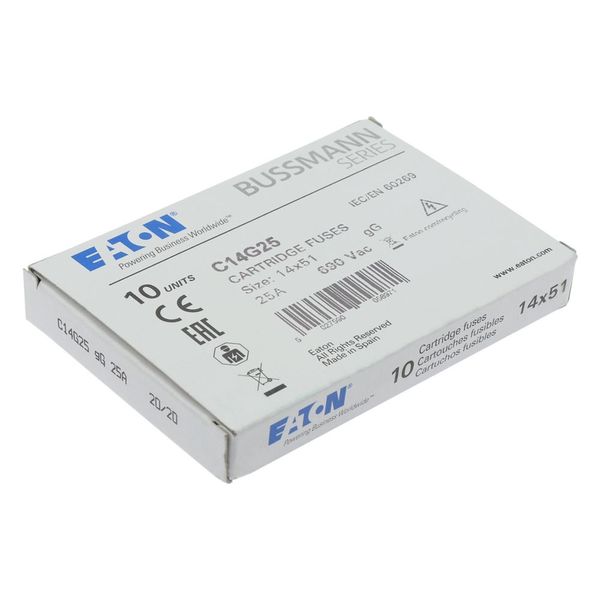 Fuse-link, LV, 25 A, AC 690 V, 14 x 51 mm, gL/gG, IEC image 12