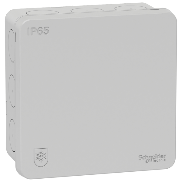 Mureva – IP65 junc box – 14 membranes - 87x87 mm – w/o terminal - Light grey image 4