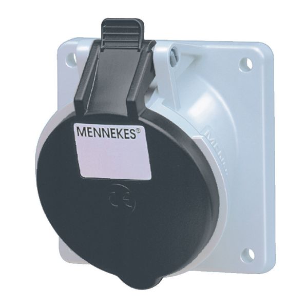 Mennekes Panel mounted recept., 16A4p7h500V, IP44 3049 image 1