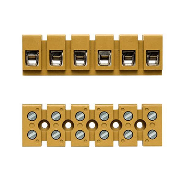 Single- and multi-pole terminal strip, Screw connection, 6 mm², 690 V, image 1