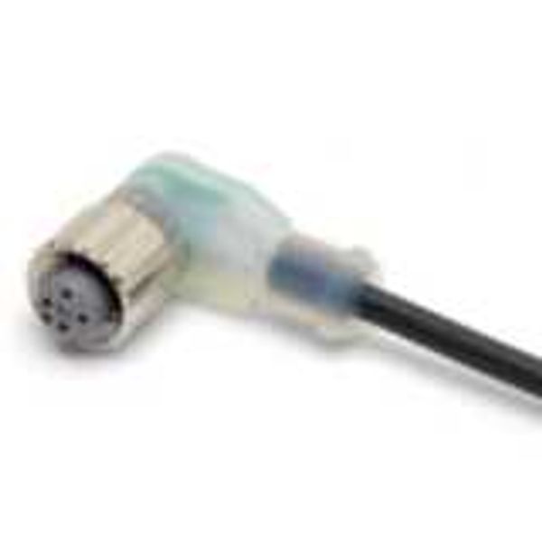 Sensor cable, M12 right-angle socket (female), 3-poles, A coded, PVC f XS2F0741D image 6