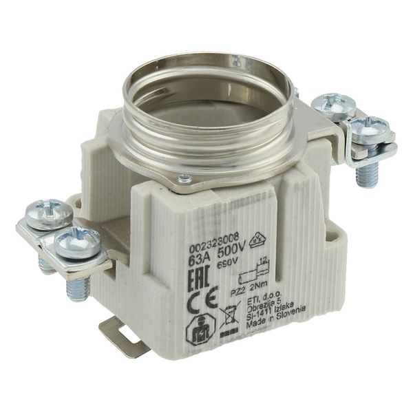 Fuse-base, LV, 63 A, AC 500 V, D3, IEC, rail mount, suitable wire 2.5 - 25 mm2 image 35