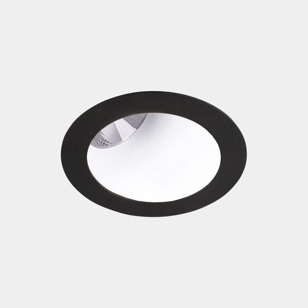 Downlight Play Deco Asymmetrical Round Fixed 11.9W LED warm-white 2700K CRI 90 28.1º PHASE CUT Black/White IP54 835lm image 1