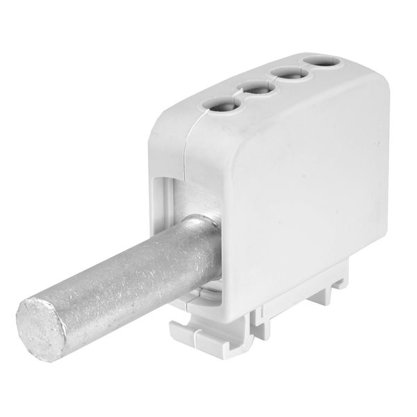 AL/CU universal rail-mounted terminal block ZGGB1x70/2x35s grey image 1