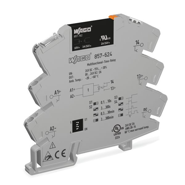 Solid-state timer relay module Nominal input voltage: 24 VDC Output vo image 1