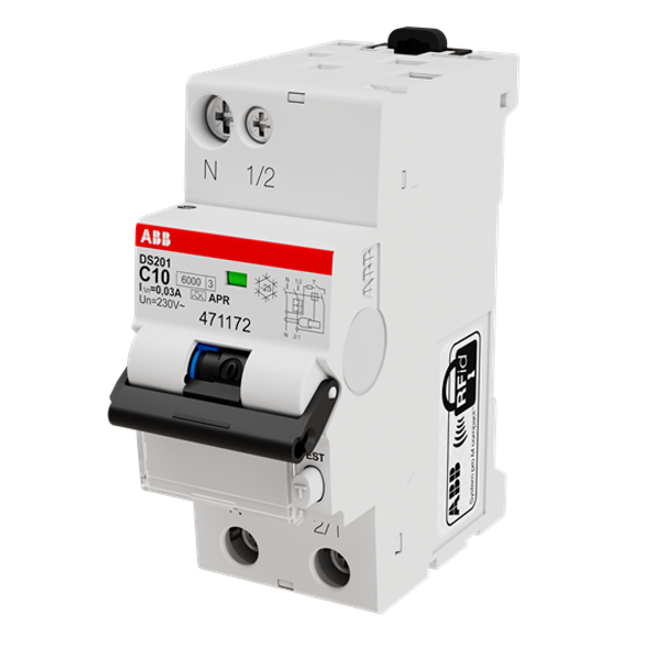 DS201 C10 APR30-L Residual Current Circuit Breaker with Overcurrent Protection image 1