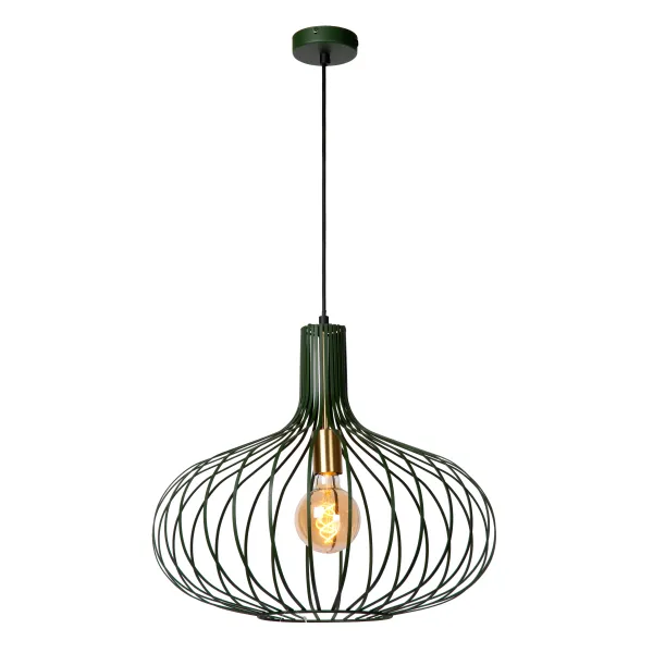 Lucide MANUELA - Pendant light - Ø 50 cm - 1xE27 - Green image 1