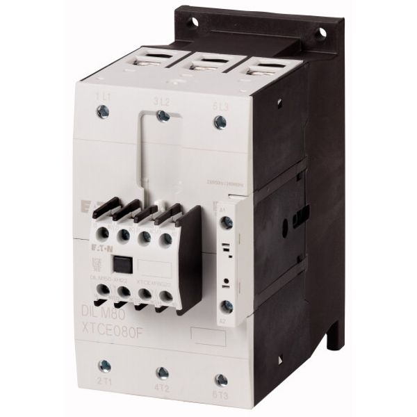 Contactor, 380 V 400 V 37 kW, 2 N/O, 2 NC, 230 V 50/60 Hz, AC operation, Screw terminals image 1