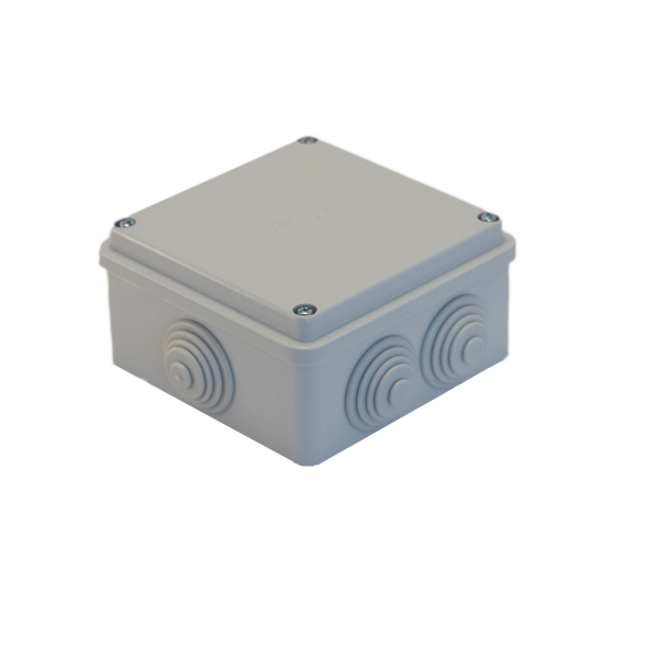 Watertight Junction Box (Screw-on Lid) WHITE 100X100 IP54 THORGEON image 1