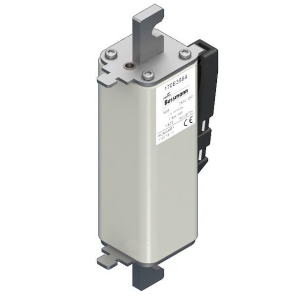 Fuse-link, high speed, 63 A, DC 750 V, compact size 1, 43 x 60 x 212 mm, gR, IEC, with indicator image 3