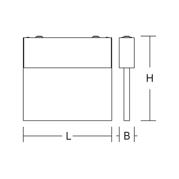 HALYXX, 4,7 W, aluminium, on/off Ceiling luminaires, L 235 B 40 H 220, image 4