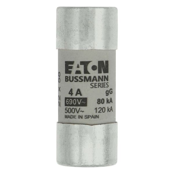 Fuse-link, LV, 4 A, AC 690 V, 22 x 58 mm, gL/gG, IEC image 5