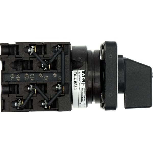 Step switches, T0, 20 A, flush mounting, 4 contact unit(s), Contacts: 7, 45 °, maintained, Without 0 (Off) position, 1-7, Design number 8234 image 9