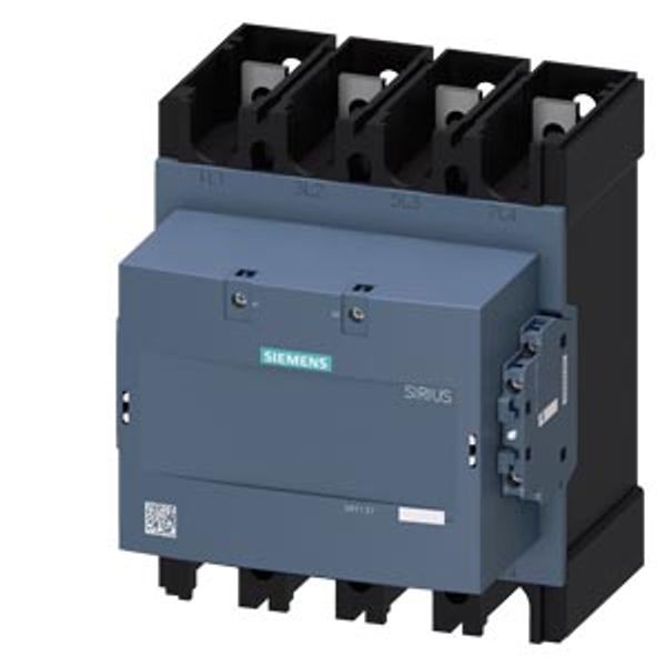 Contactor, AC-1, 400 A/400 V/40 °C, S12, 4-pole, 48-130 V AC/DC, 2 NO+2 NC image 2