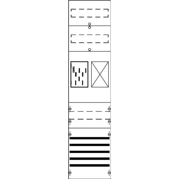 FB17XM2 Meter panel, Field width: 1, Rows: 0, 1050 mm x 250 mm x 160 mm, IP2XC image 17