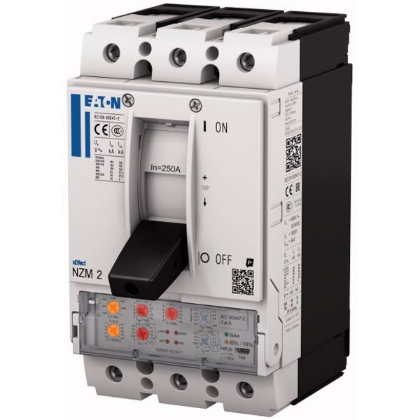 NZM2 PXR20 circuit breaker, 25A, 4p, Screw terminal, earth-fault prote image 2